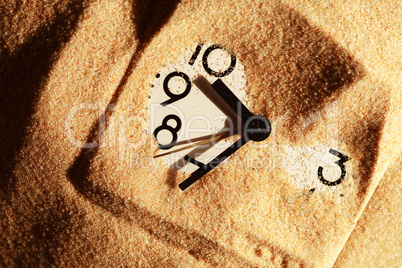 Clock In Sand