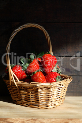 Basket With Strawberries