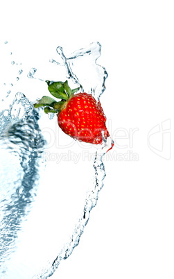 Strawberry In Water