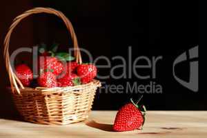 Basket With Strawberries