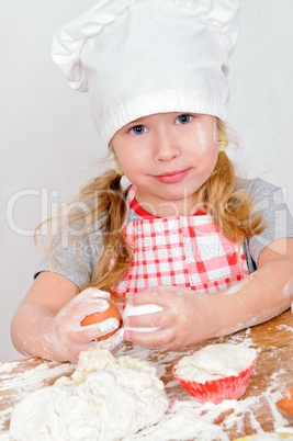 girl in chef's hat