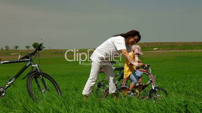 Family On Bicycle