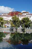 Landmark of the famous Potala Palace in Tibet