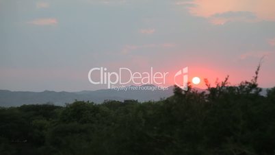Sunset in Bagan timelapse