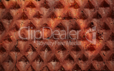 Red brick wall, macro