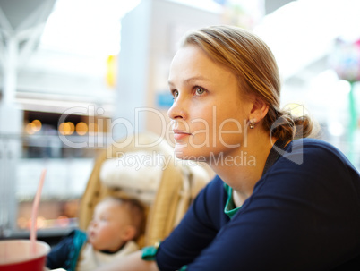 Girl in the supermarket