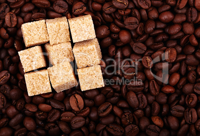 Coffee beans background