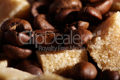 Coffee beans background