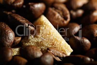 Coffee beans background