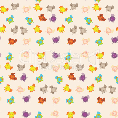 Cute Elephants Pattern