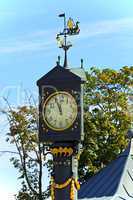 Historische Uhr an der Seebrücke im Seebad Ahlbeck