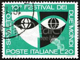 Postage stamp Italy 1967 shows Stylized Mask