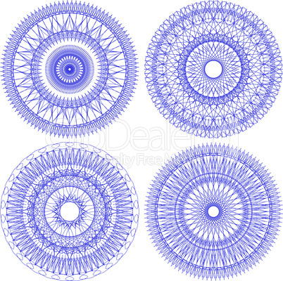 Vector pattern for currency, certificate or diplomas