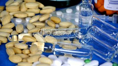 Many tablets,injection,syringe & capsules.