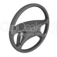 Black steering wheel