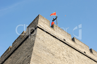 Historic city wall of Xian, China