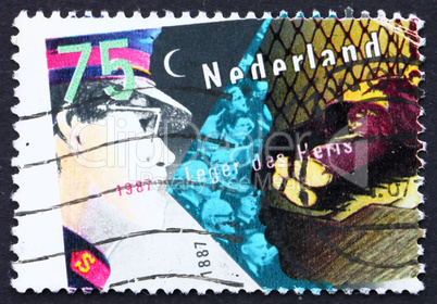 Postage stamp Netherlands 1987 Salvation Army and Homeless