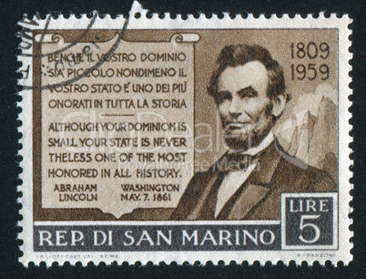 Lincoln and his Praise of San Marino