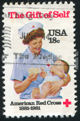 nurse with a child