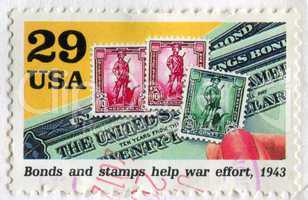 Bonds and stamps help war effort