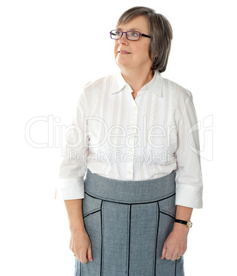 Portrait of an attractive aged businesswoman