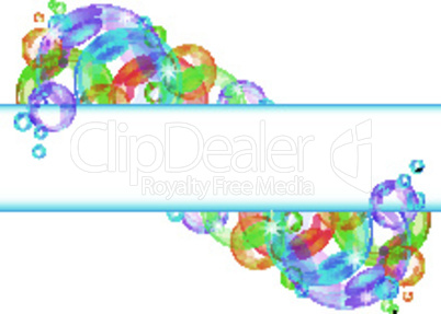 Colorful bubble vector background
