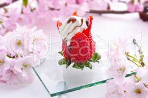 strawberry, cream and balsamico cream ones