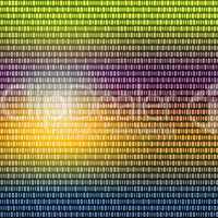 Multicolored binary code written