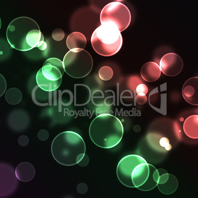 Red and green bubbles