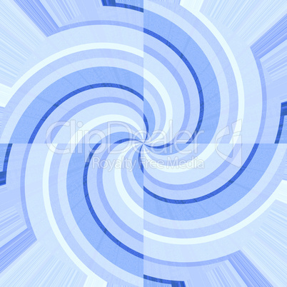 Blue and white curves forming spirals