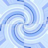 Blue and white curves forming spirals