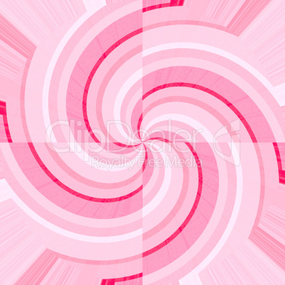 Pink and white curves forming spirals