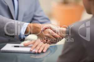 Two Businesspeople shaking hands
