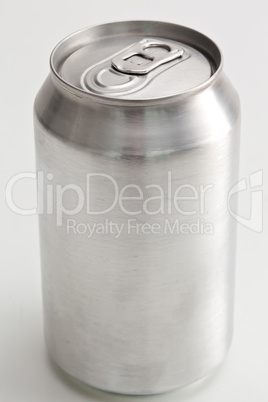 Close up of an aluminium can