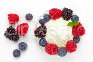 Dessert of berries
