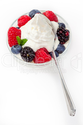 Dessert of berries