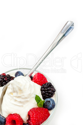 Dessert of berries