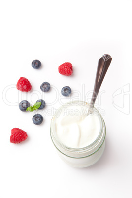 Yogurt and berries