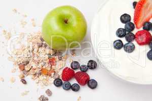 Healthy eating with fruits