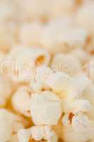 Close up on blurred pop corn