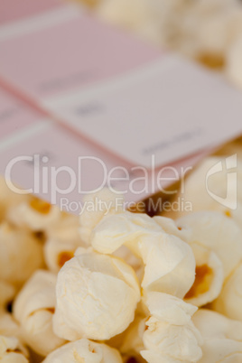 Pop corn and cinema tickets
