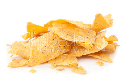 Stack of triangular chips