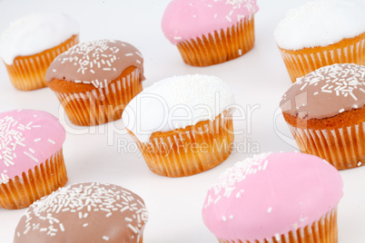 Muffins with icing sugar