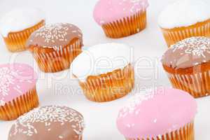 Muffins with icing sugar