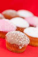 Muffins with icing sugar