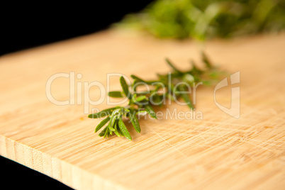 Thyme on a wooden table