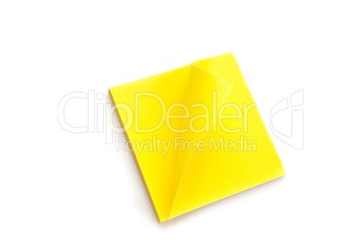 Pack of yellow adhesive note