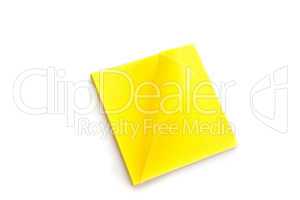 Pack of yellow adhesive note