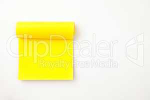 Many yellow adhesive notes