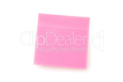 Pink adhesive note